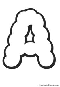 cloud letter a