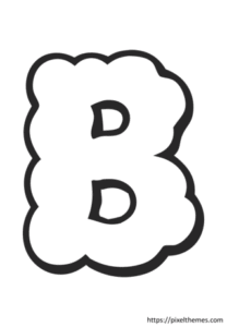 cloud letter b