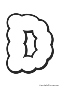 cloud letter d