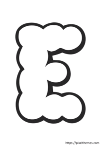 cloud letter e