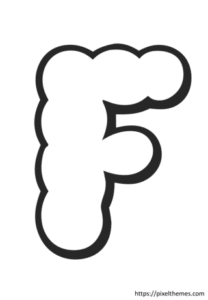 cloud letter f