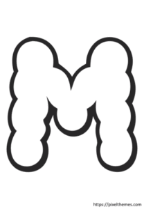 cloud letter m