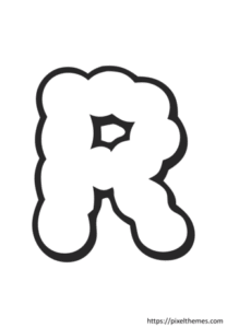 cloud letter r