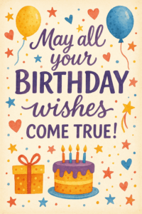 may all your birthday wishes come true